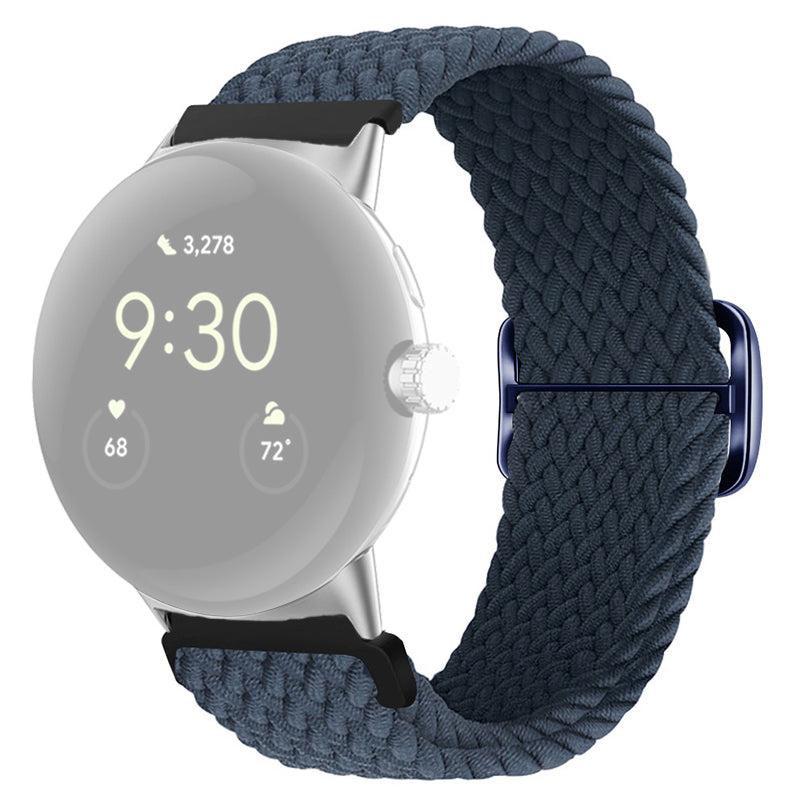 For Google Pixel Watch 2 Pixel Watch Braided Watch Band Adjustable Buckle Stretchy Wristband Sport Strap For Google Pixel Watch 2 Pixel Watch Braided Watch Band Adjustable Buckle Stretchy Wristband Sport Strap
